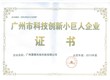喜讯！热烈祝贺我司被认定为广州市科技创新小巨人企业