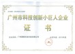 喜讯！热烈祝贺我司被认定为广州市科技创新小巨人企业